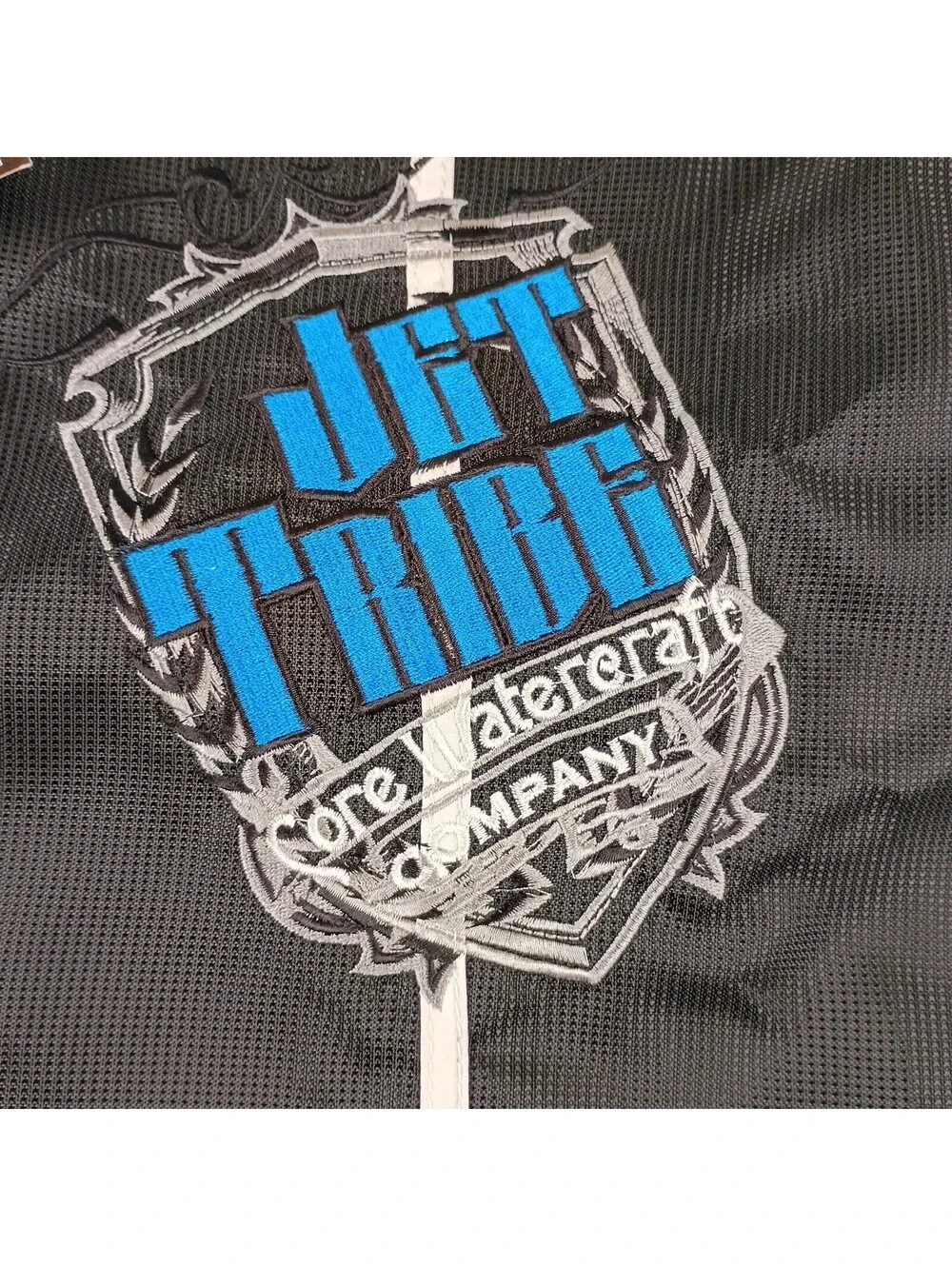 Jettribe Racing Shorts Mens Size 36 Blue Black Board Surfing Trunks Drawstring